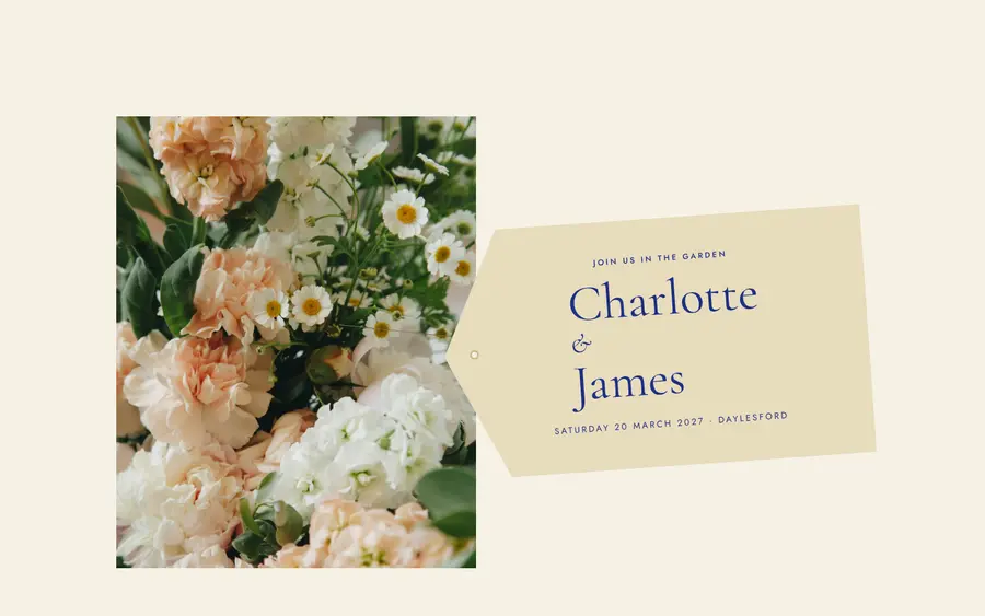 Florist wedding website template